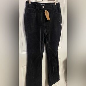 Disturbia black Women's corduroy flared trousers size 4 new
